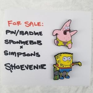 SpongeBob × Simpsons Mashup | Pin / Badge
